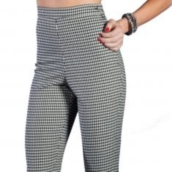 *ISO or Swap for L* Stop Staring Houndstooth Pants - Picture 3 of 3